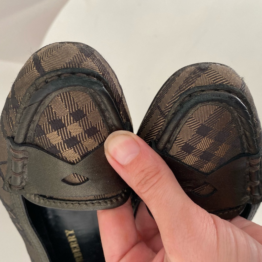 Vintage Burberry loafer flats bronze 36 - Picture 7 of 8